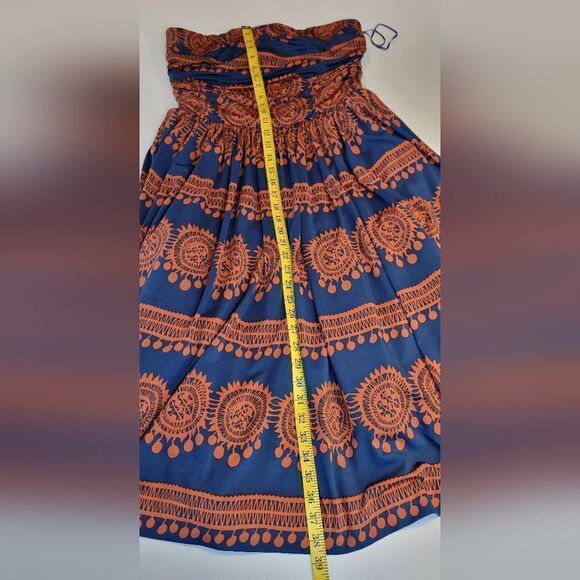 Girls from Savoy Anthropologie Oxidized Medallions Dress Strapless Women's M - Picture 13 of 13